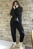 Nuk Stretch Velour Tapered Pant Black /16=